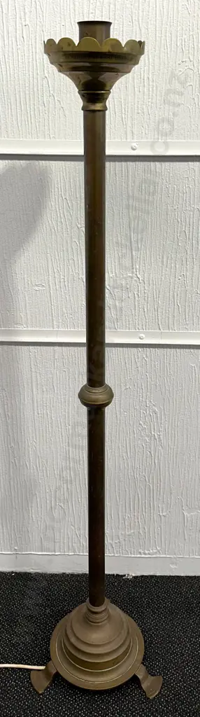 Brass Footed Floor Lamp Base H140cm Image 1++