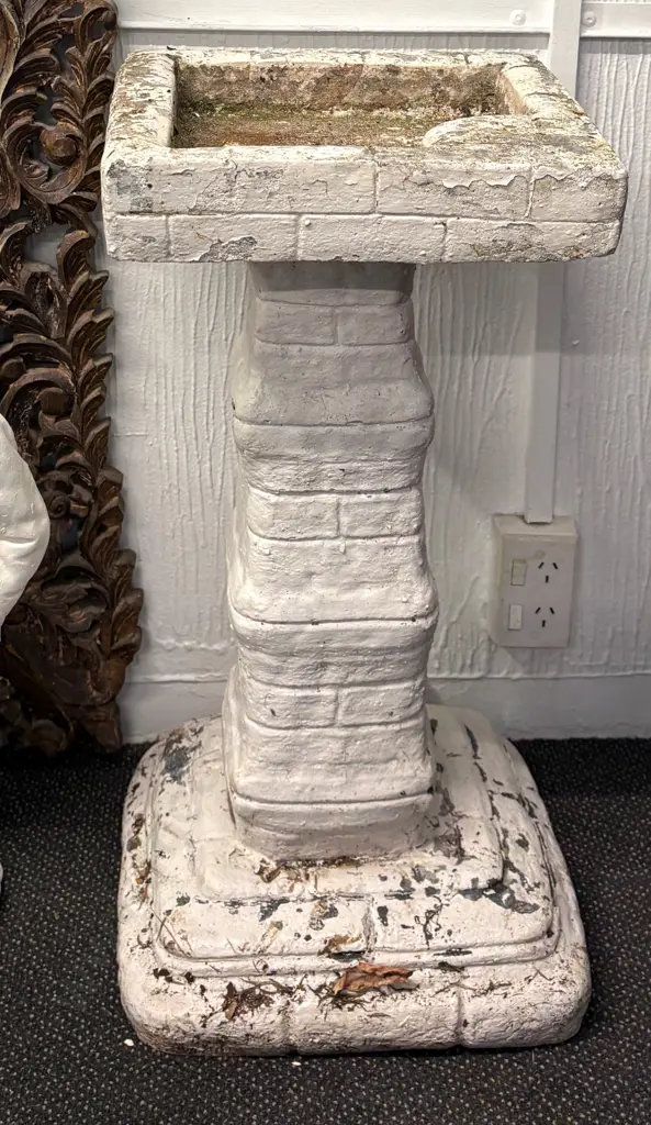 Concrete Bird Bath, H71xW36cm Image 1++