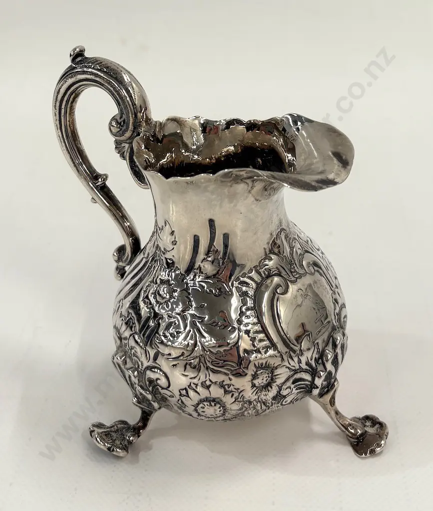 Sterling Silver Footed Creamer TW195gms Image 1++