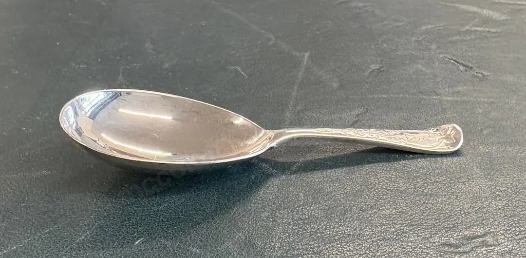 Sterling Silver Tea Caddy Spoon TW14gms Image 1++