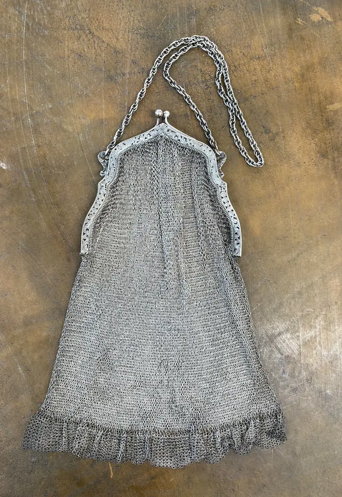 Continental Silver .800 Silver Mesh Ladies Purse TW307gms  Image 1++
