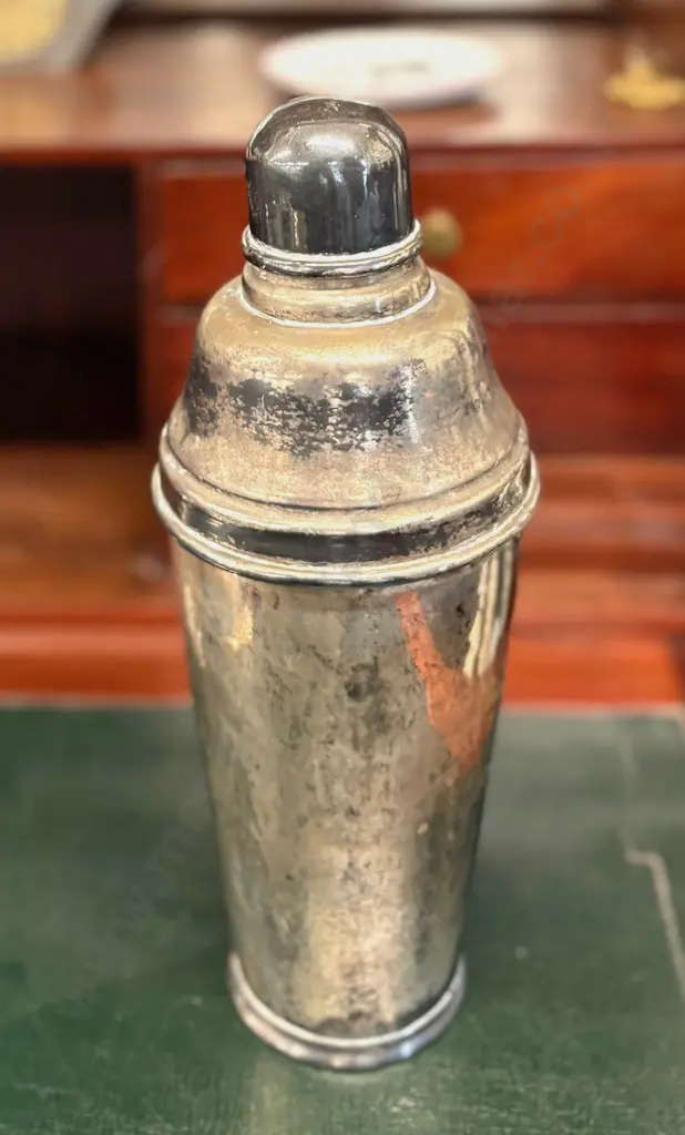 Silver Cocktail Shaker Image 1++
