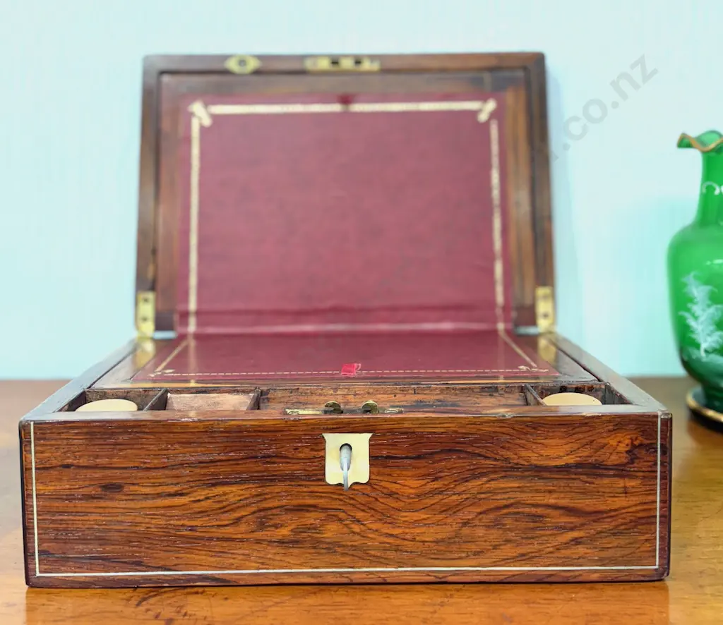 Rosewood Writing Slope with fitted interior, L35xW23xH13cm Image 1++