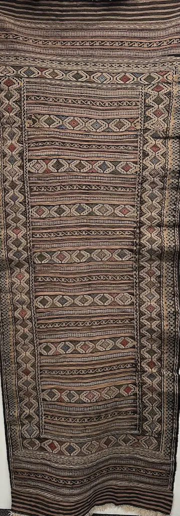 Kilim Runner in Beige, Cream & Brown Tones 244x92cm Image 1++