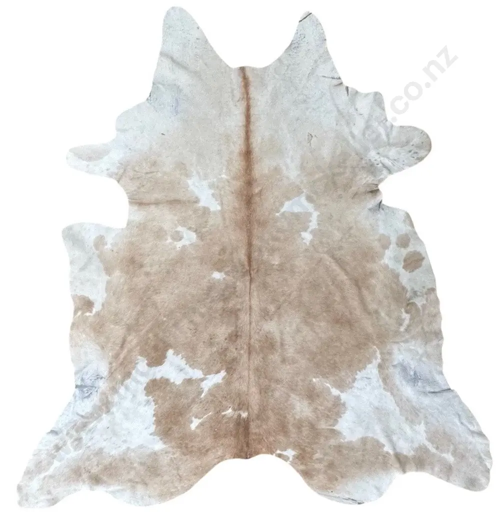 Cow Hide in Tan Tones 200x190cm Image 1++