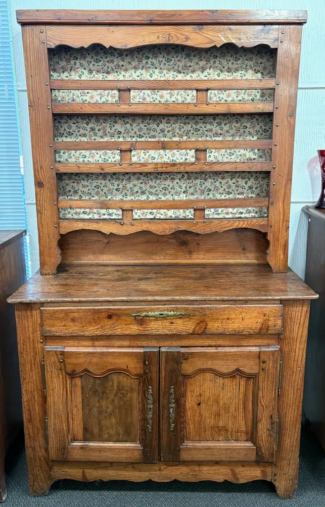Oak French Buffet with Dresser Top, L117xW48xH200cm Image 1++