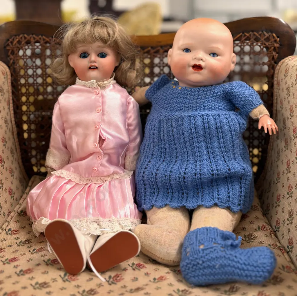 Double Faced Doll AF and Nippon Porcelain Doll Image 1++