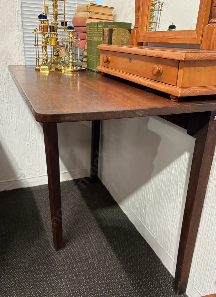Mahogany Wall Mounted Dropside Table H78x107xD53cm Image 1++