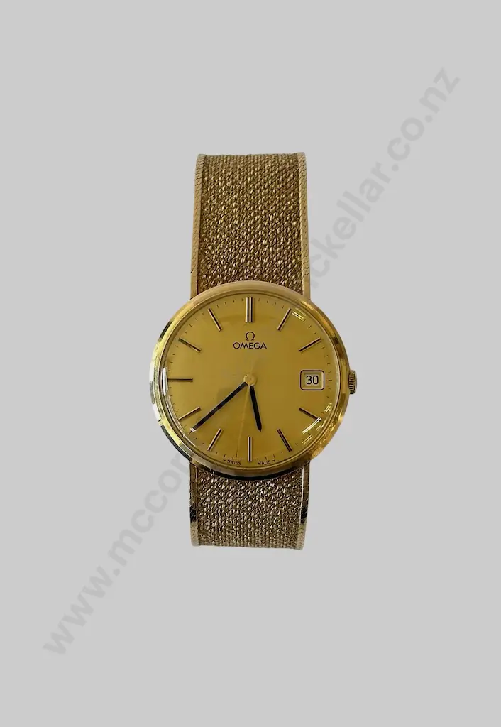 Vintage 9ct Gold Omega Gents Wristwatch, Model 1061, TW56.66gm, Valuation $8,500.00 Image 1++