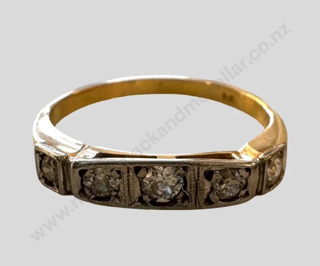 18ct Yellow and White Gold Diamond Eternity Ring, TW2.61gms, Valuation $2500 Image 1++