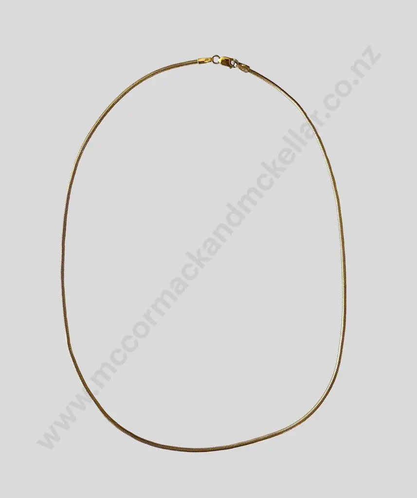 9ct Gold Chain, L38cm, TW7.2g Image 1++