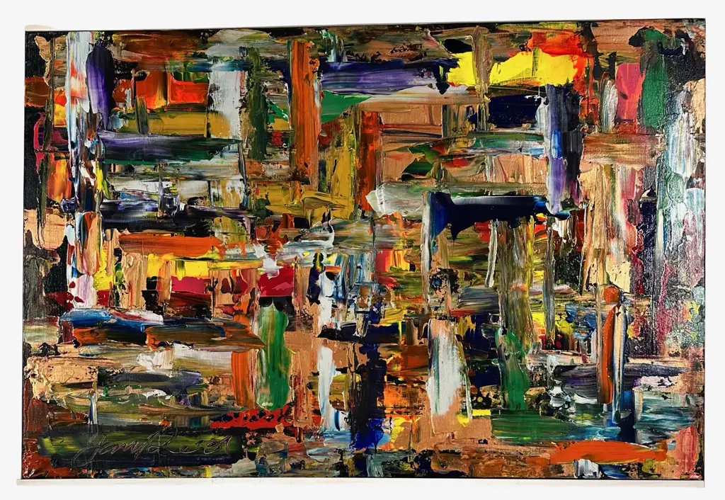 James Reid - Untitled Abstract, acrylic on canvas, 610x915mm Image 1++