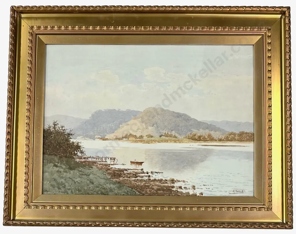 Henri Tebbit - The Estuary, watercolour on paper, 540x745mm Image 1++