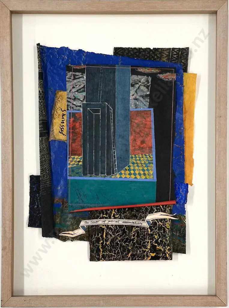 Michael Reed - The Tower of Political Accountability, 1993, mixed media on paper, 415x320mm Image 1++