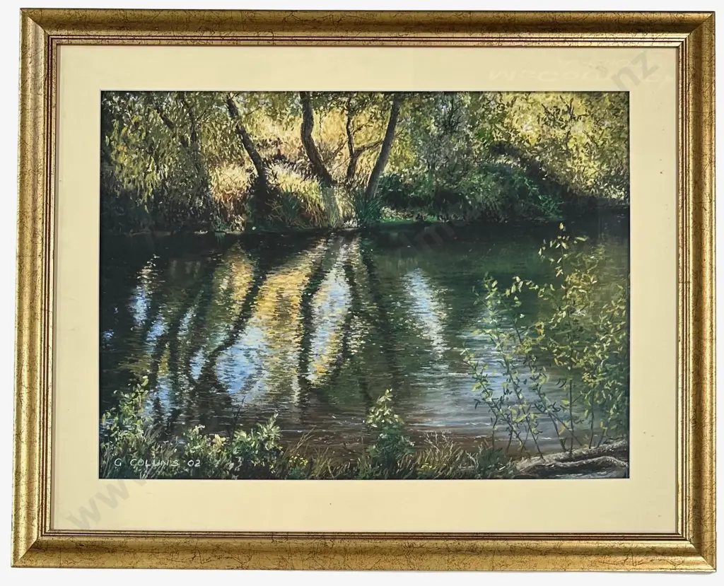 Graham Collins - Sunlight, Otukaikino Creek, 2002, pastel, 440x595mm Image 1++