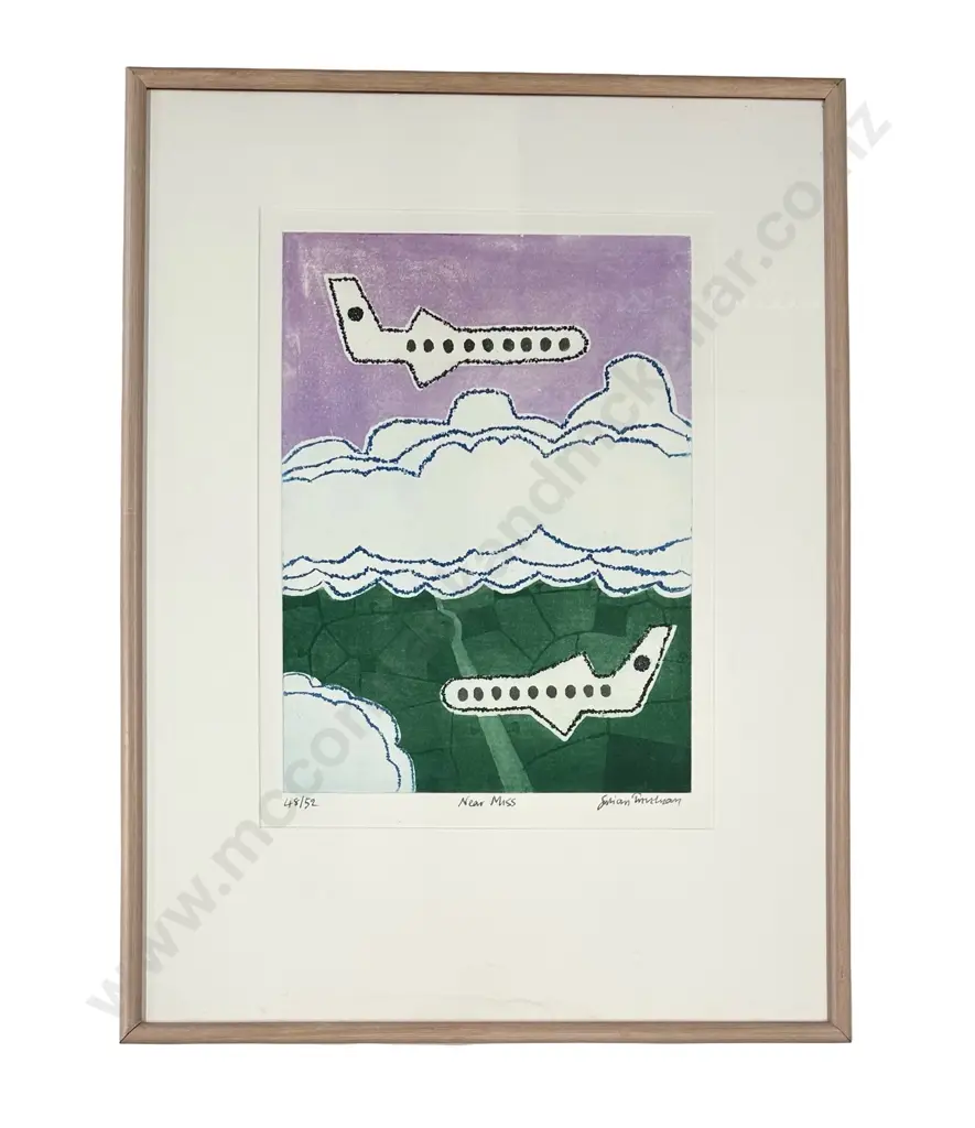 Julian Trevelyan - Near Miss, 48/52 lithograph on paper, 530x380mm Image 1++