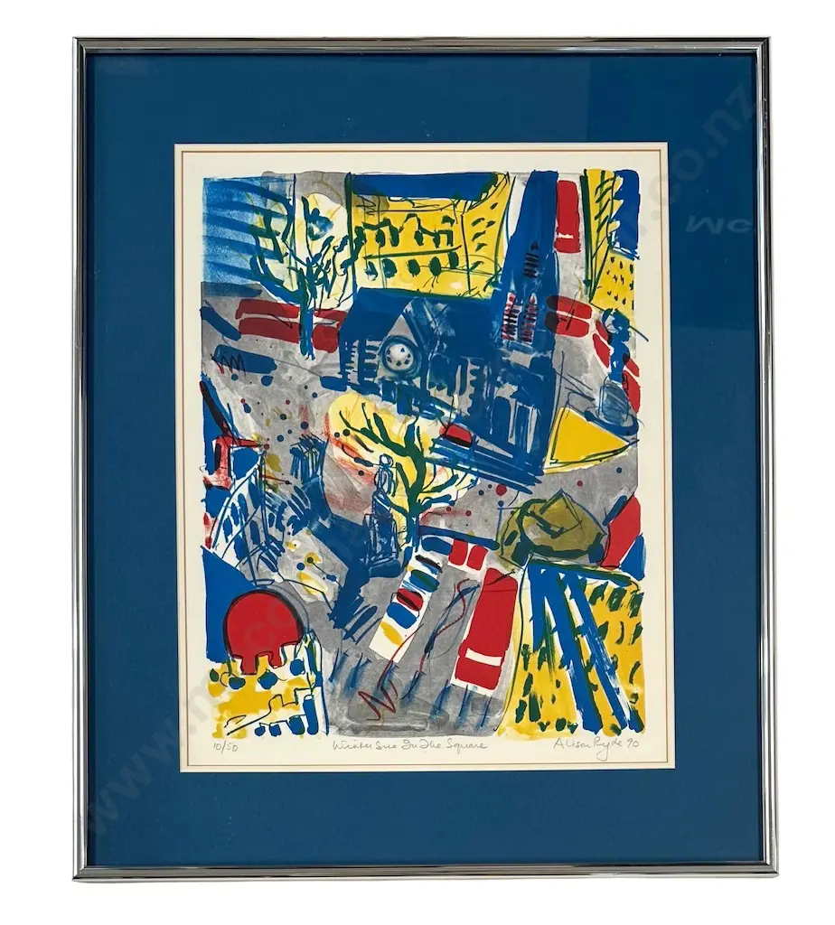 Alison Ryde - Winter Sun in the Square, 10/50, 1990, Screenprint, 490x385mm Image 1++