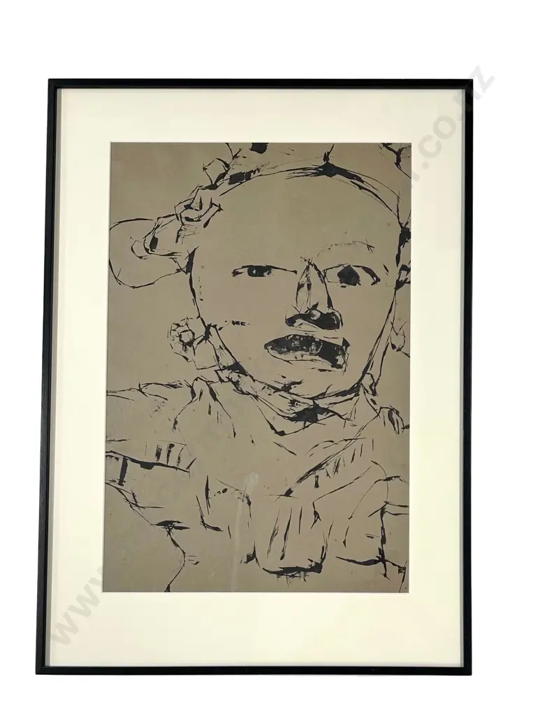 Philip Trusttum - Portrait Study, ink on paper, 730x490mm Image 1++