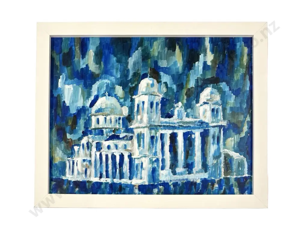 C Dowson - Abstract Architectual Study, oil on board, 570x730mm Image 1++