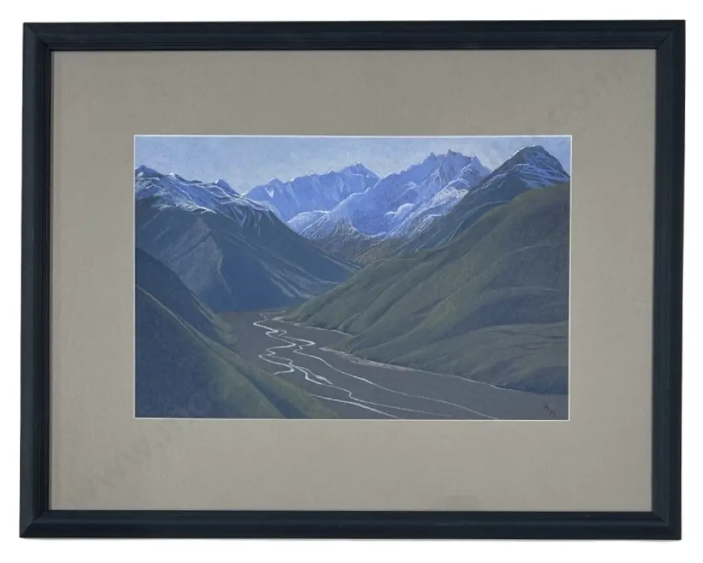 Ann Wilson - Mount Oates & Franklin, 2003, pastel, 315x485mm Image 1++