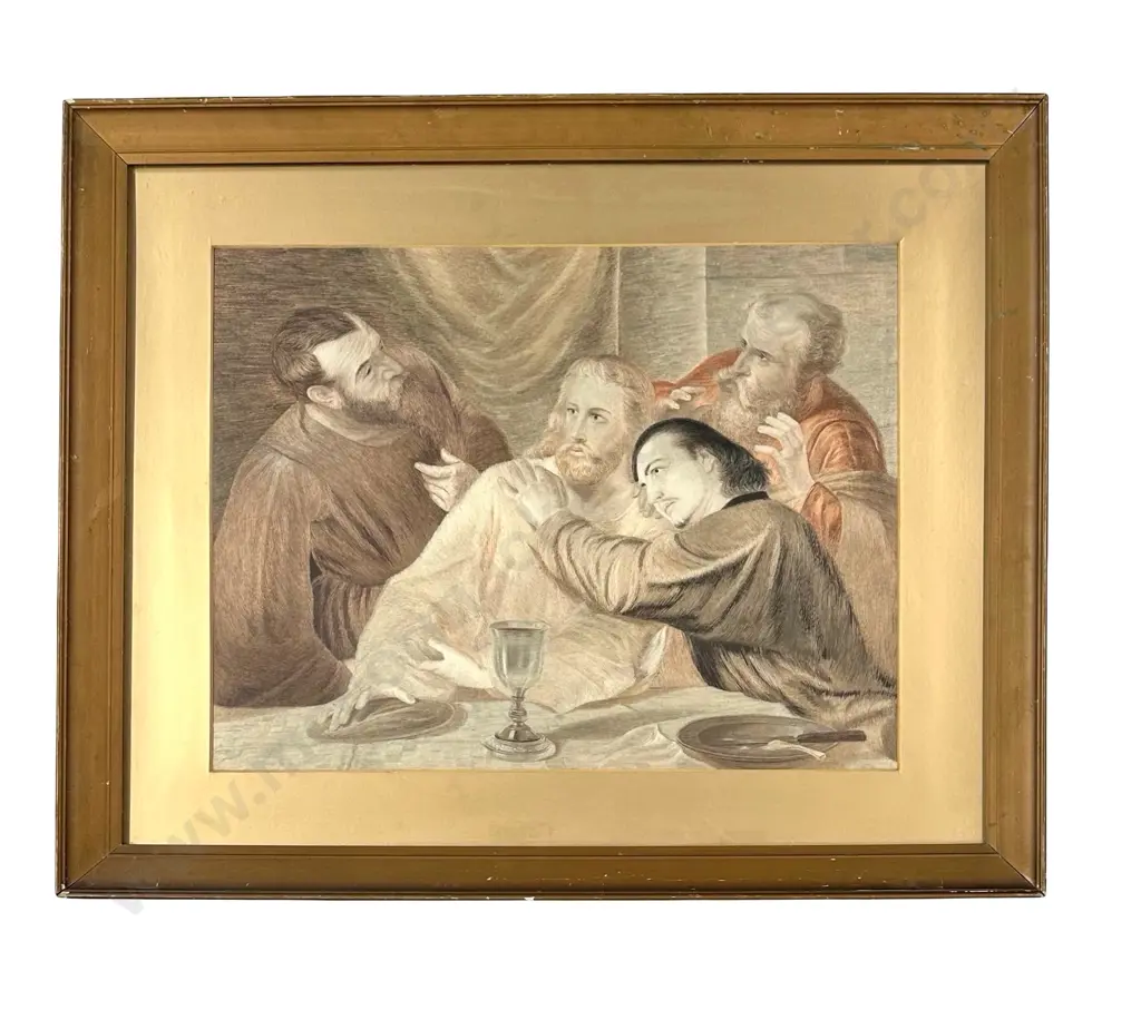 The Last Supper - Silk Embroidery 440x570mm Image 1++