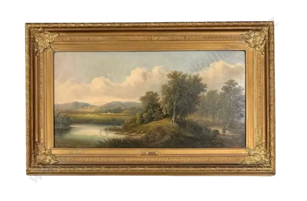 CH Noel - Landscape, oil, 450x890mm Image 1++