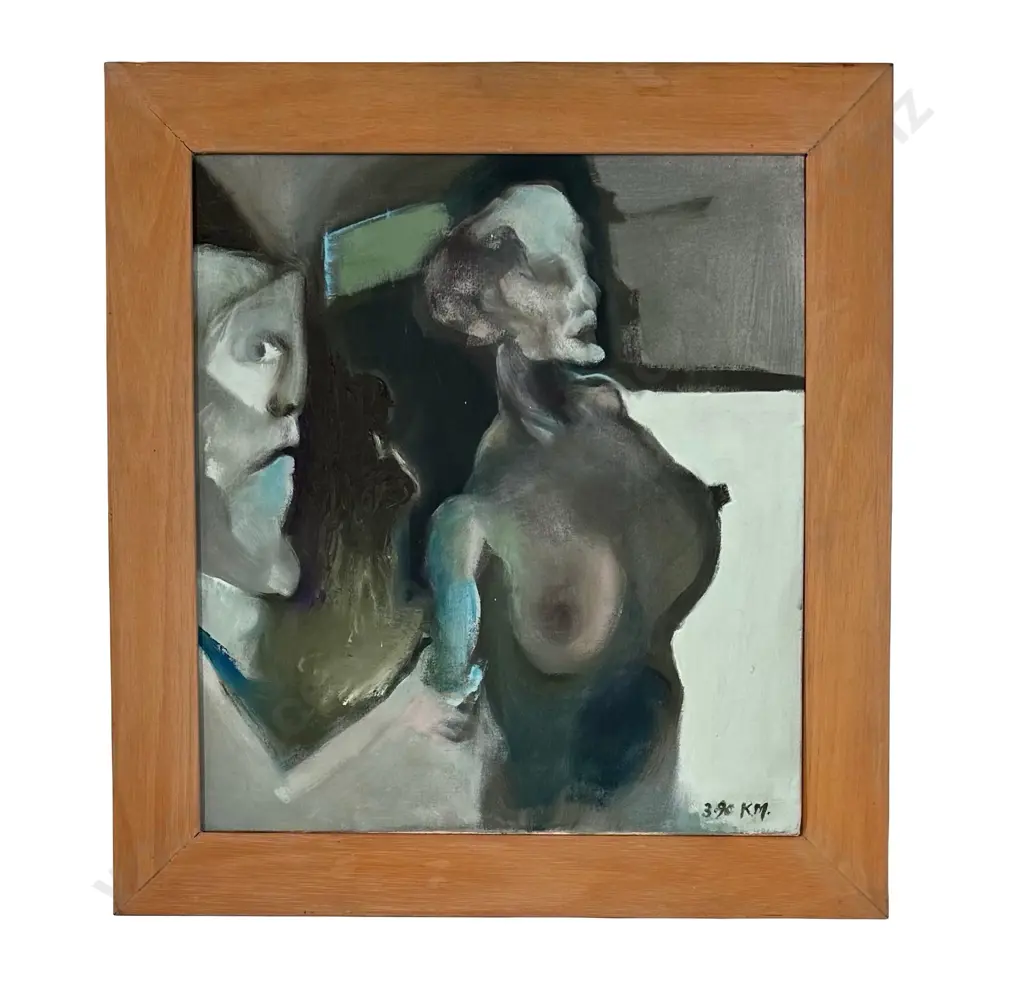 Kelly Michael - Female Study, oil on canvas, 500x450mm Image 1++