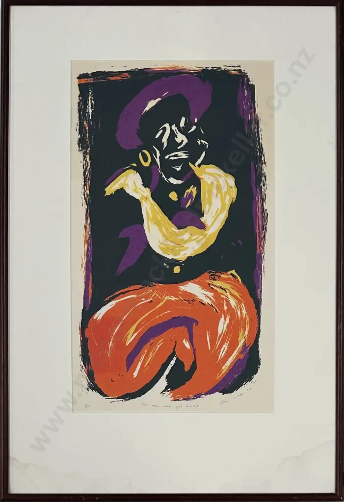 Jens Uren - The One Who Got Away, 1991, 3/10 work on paper, 500x290mm Image 1++