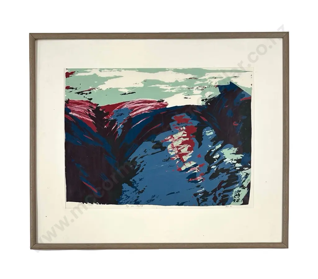 Jens Uren - Fog on Flagstaff, 1991, work on paper, 420x570mm Image 1++