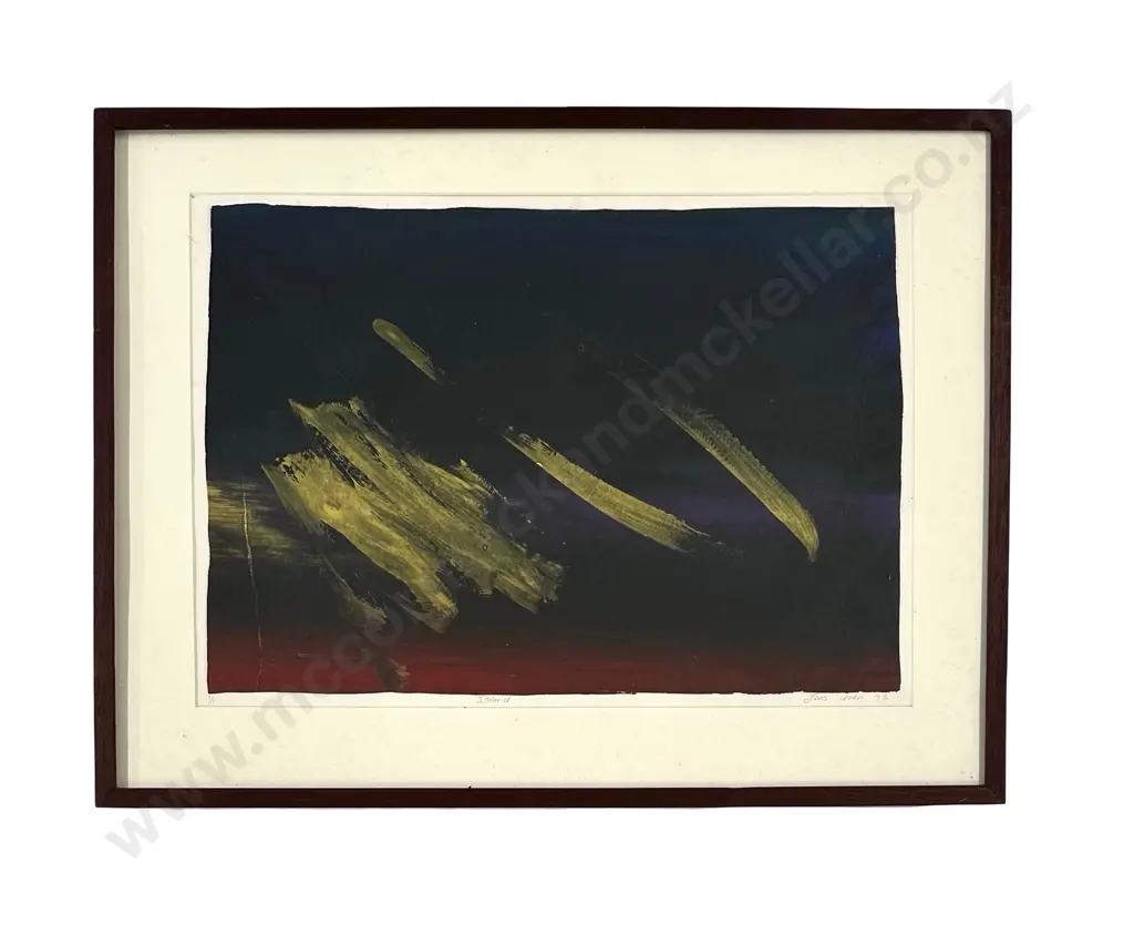 Jens Uren - Island, 1993,1/1 work on paper, 390x550mm Image 1++