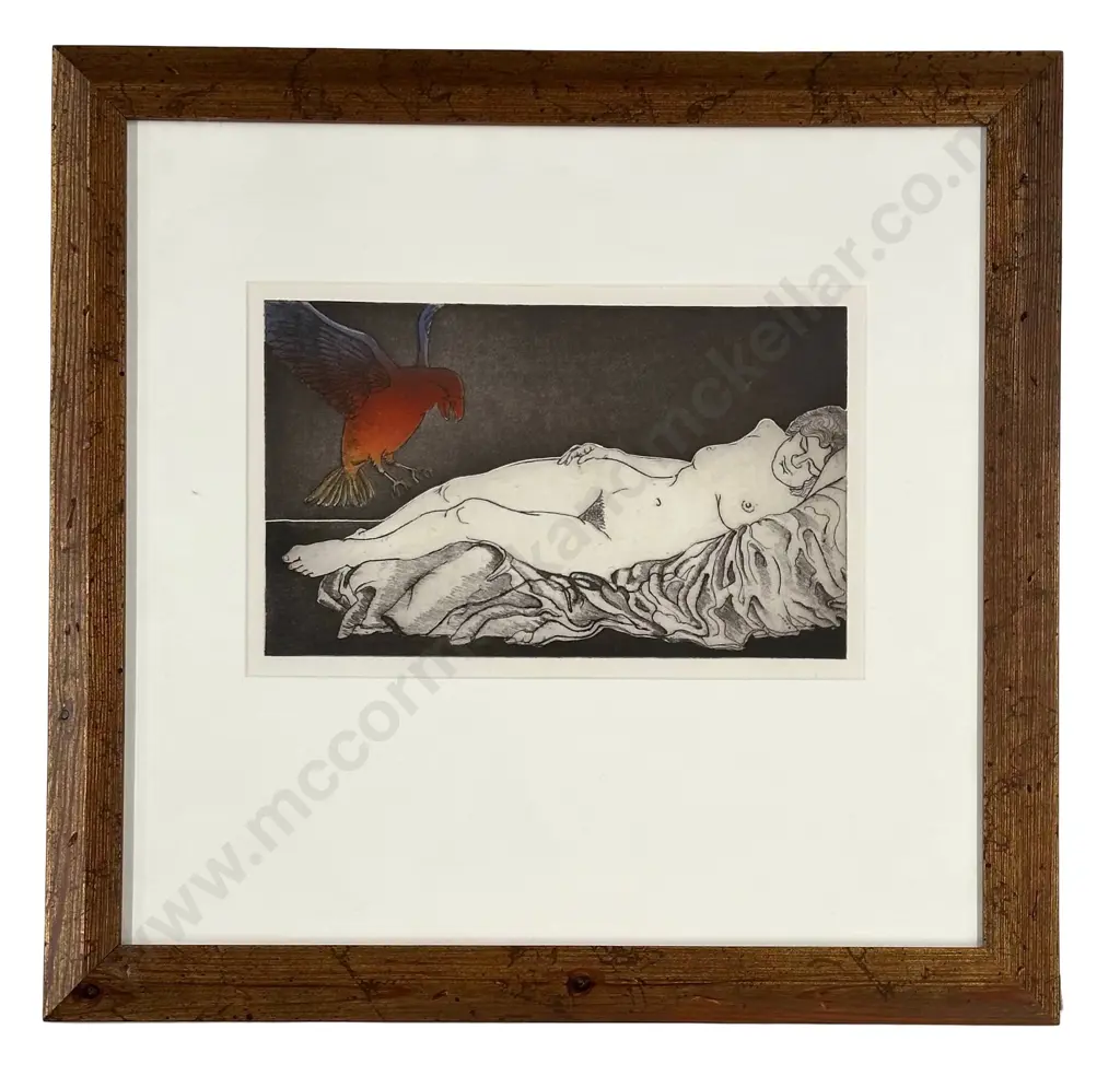 Pat Unger - lithograph - Reclining Nude, 215x340mm Image 1++