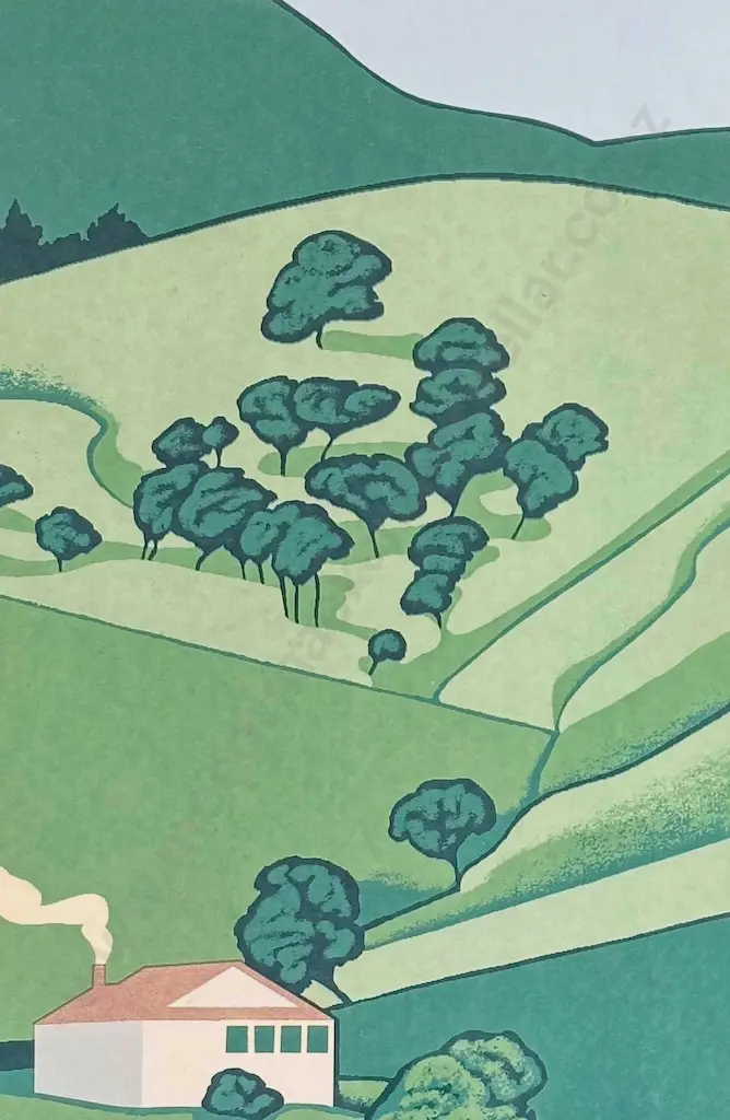 Robin White - At The Bay, Portobello, 1972, A/P on paper, 450x310mm Image 1++