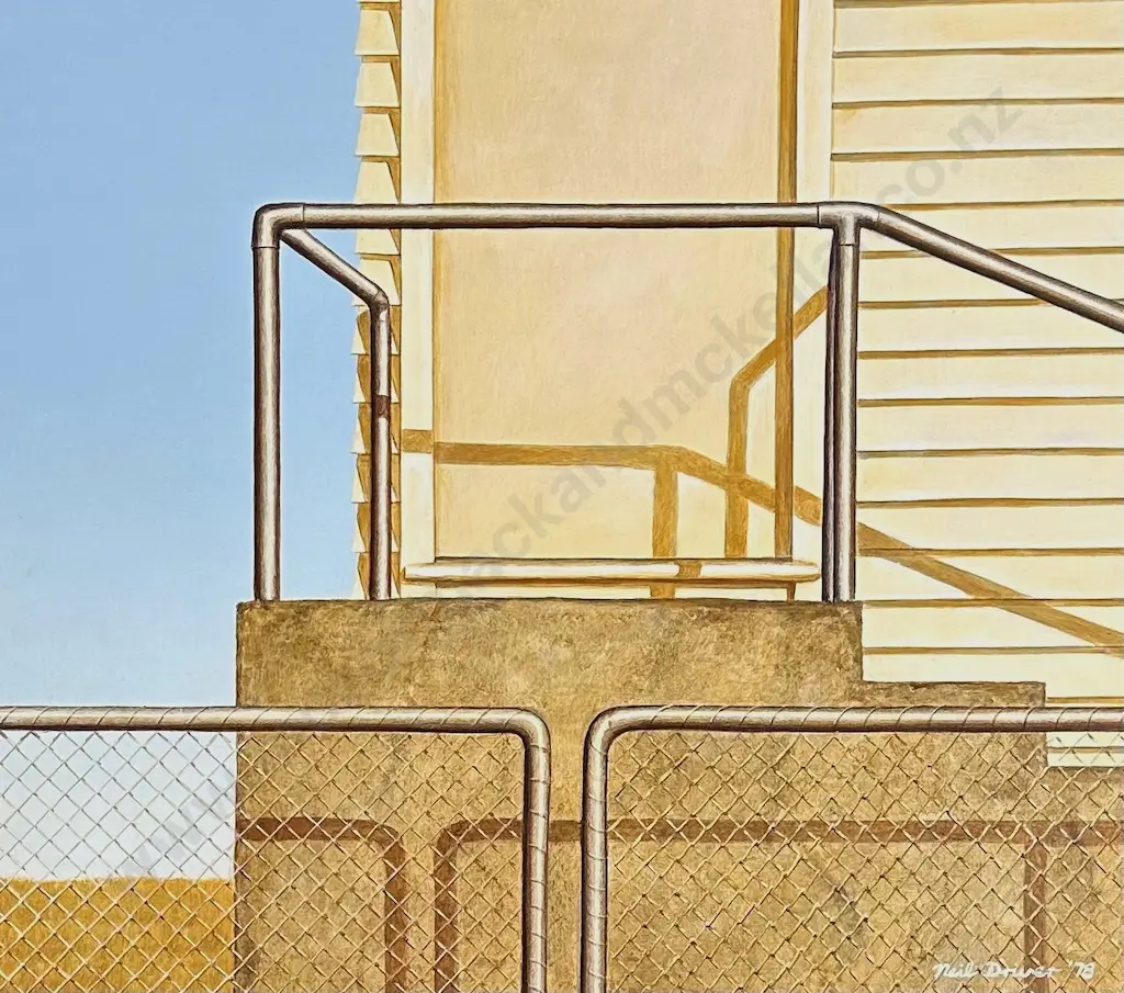 Neil Driver - Gate and Rails, 1979, acrylic on board, 415x530mm Image 1++