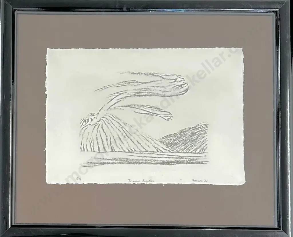 Tony Fomison - Tarawera Eruption,  lithograph on paper 8/12, 330x 470cm r Image 1++