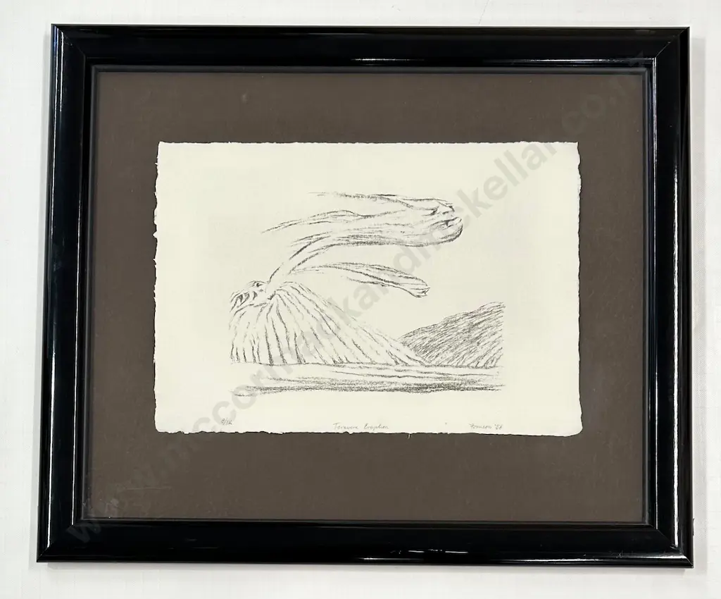 Tony Fomison - Tarawera Eruption,  lithograph on paper 8/12, 330x 470cm r Image 1++