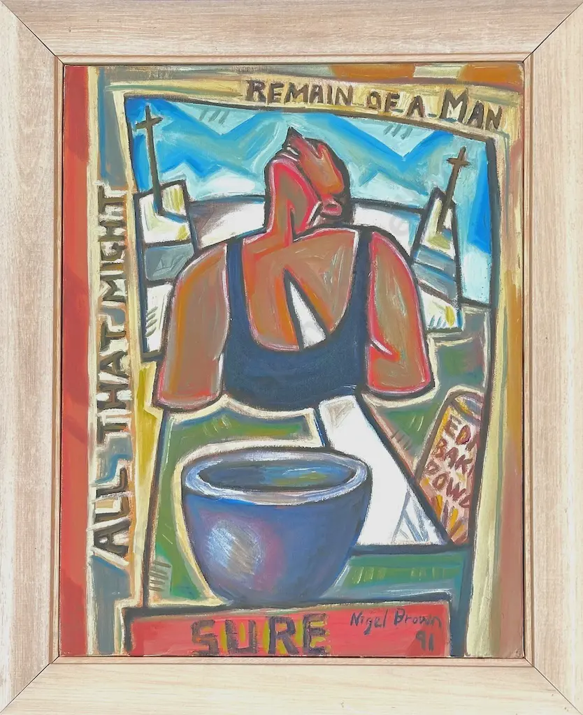 Nigel Roderick Brown - All That Might Remain, 1991, oil on canvas, 450x350mm Image 1++