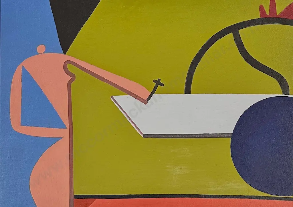 Eion Stevens - Exorcism (After Man Ray), 1997, oil on canvas, 455x625mm Image 1++