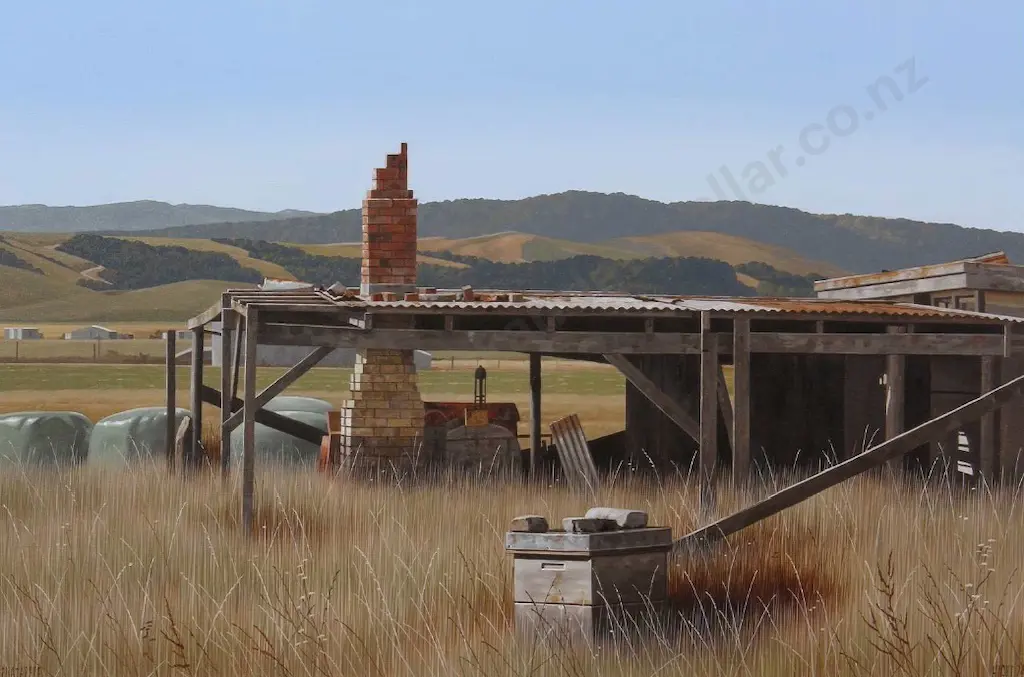 Michael Hight - Tuatapere, 2024, oil on canvas, 500x750mm Image 1++