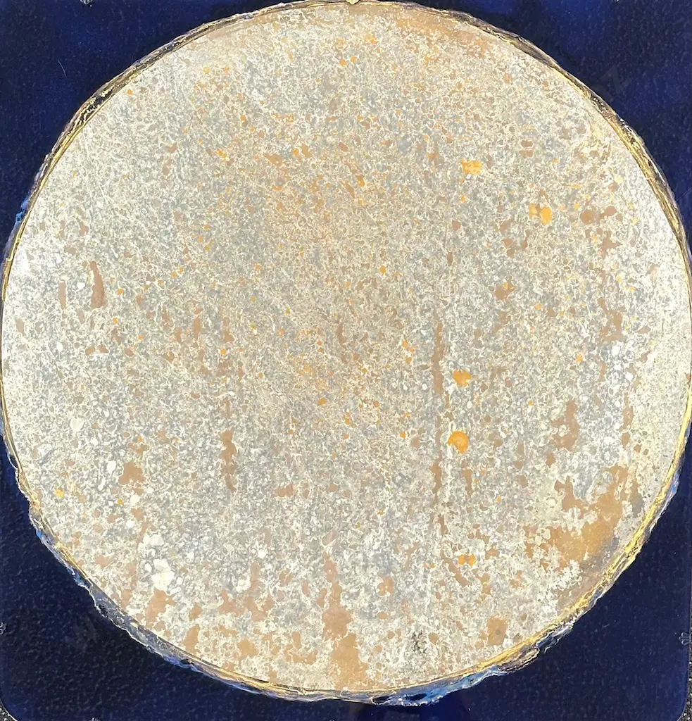Mary McFarlane - First Full Moon with Rain, 2019, mixed media on mirror plate, 755x685mm Image 1++