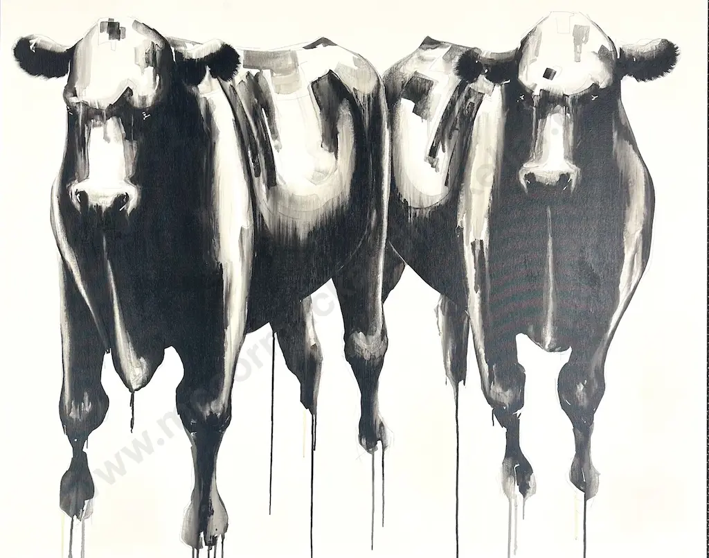 Michael Petre - Field Study 346, ink, graphite oil & acrylic on canvas, 1050x1301mm Image 1++