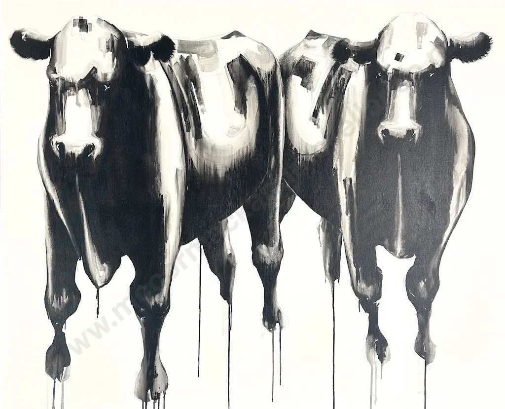 Michael Petre - Field Study 346, ink, graphite oil & acrylic on canvas, 1050x1301mm Image 1++