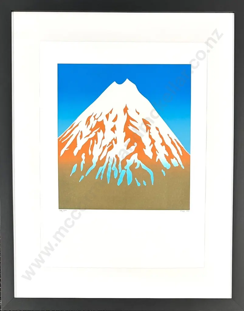 Michael Smither-Taranaki Springtime 2009, Screen Print on Paper 24/50, 755 x 560mm Image 1++