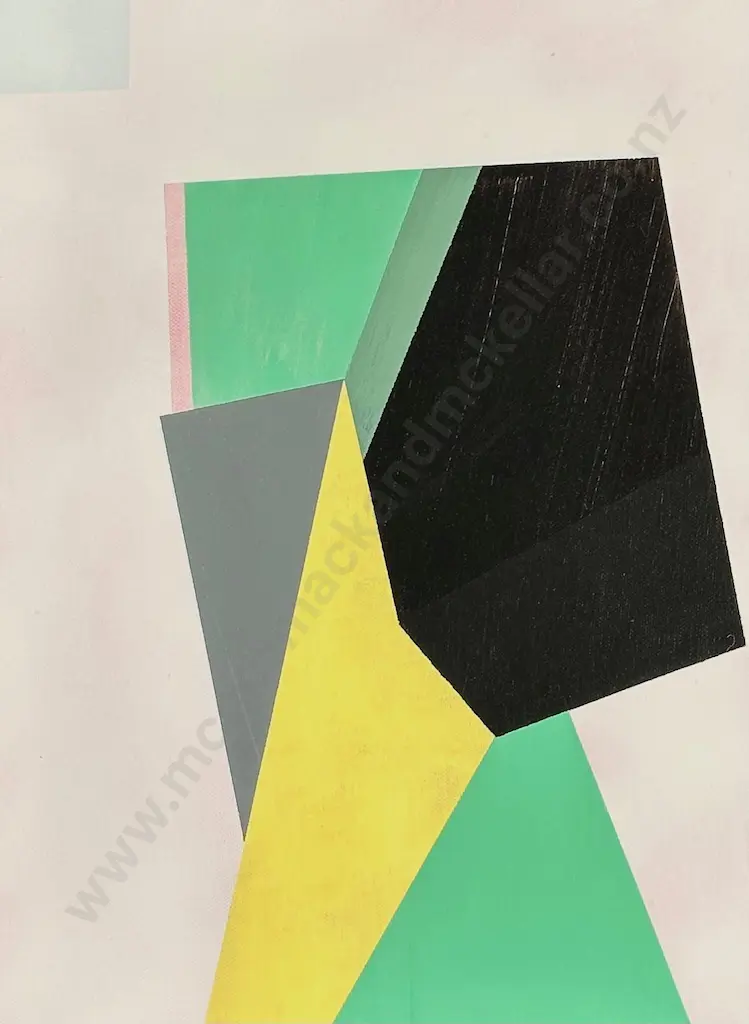 Tony de Lautour - Modern Fortress I, 2015, oil and acrylic on canvas, 450x350mm Image 1++