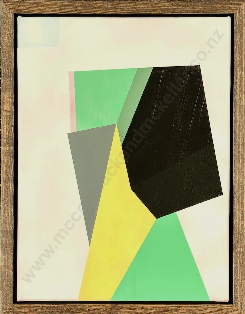 Tony de Lautour - Modern Fortress I, 2015, oil and acrylic on canvas, 450x350mm Image 1++