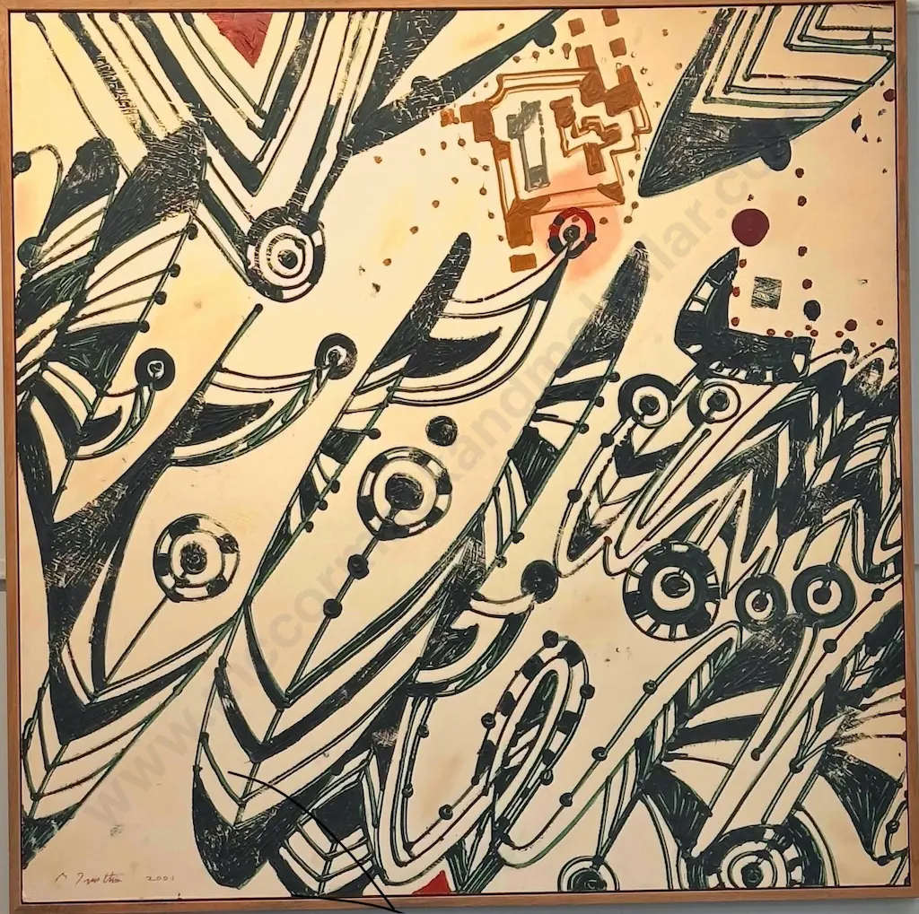 Philip Trusttum - No.14, 2001, oil on board, 1230x1230mm Image 1++