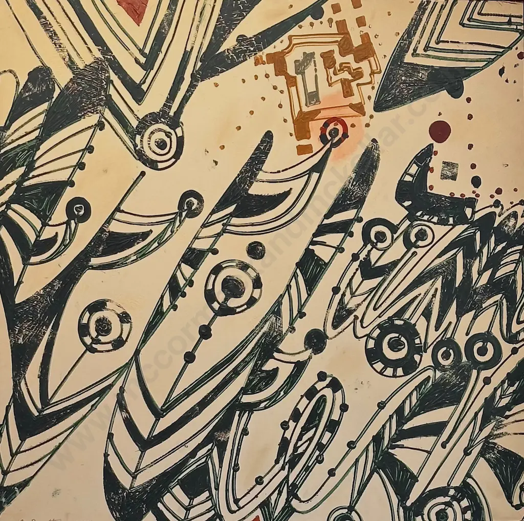 Philip Trusttum - No.14, 2001, oil on board, 1230x1230mm Image 1++