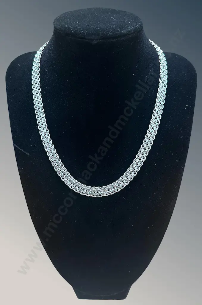 18ct White Gold Chain Necklace, L42cm, TW47.15gms, Valuation $23325 Image 1++