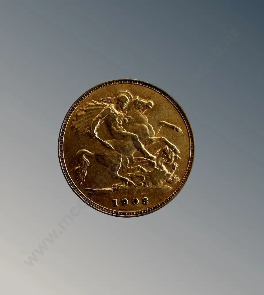 1903 Gold Half Sovereign Image 1++