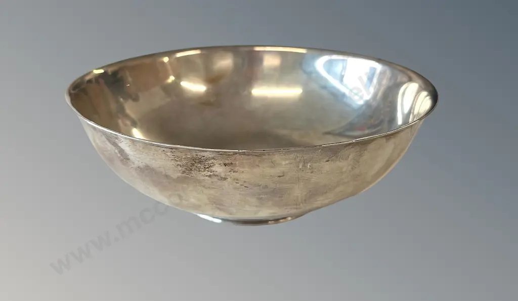 Gorham Sterling Silver Bowl, Dia19cm, H6.5cm TW390gms Image 1++