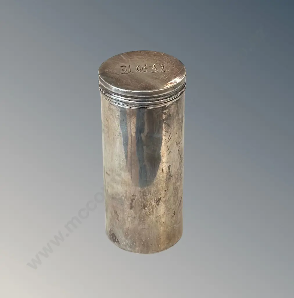 Sterling Silver Pin Container, TW70gms Image 1++